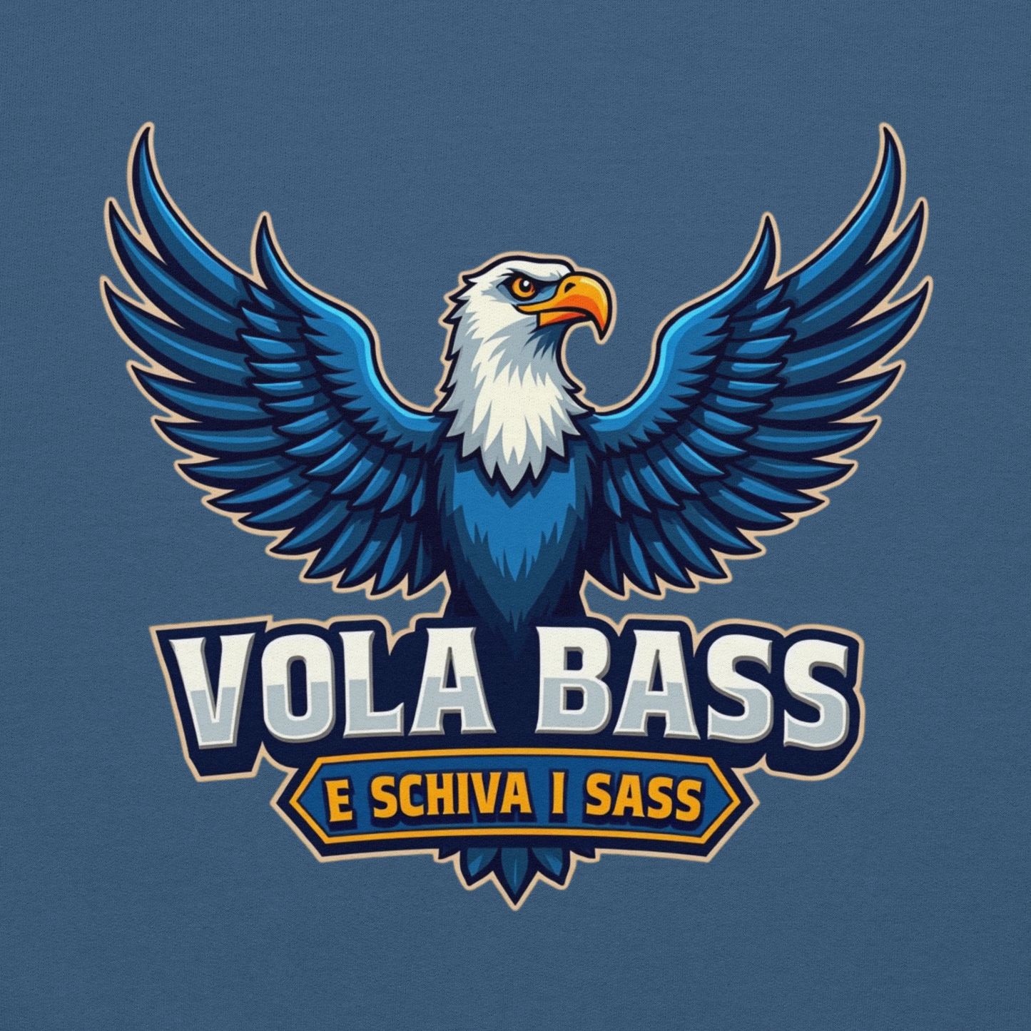 Felpa “Vola bass e schiva i sass”