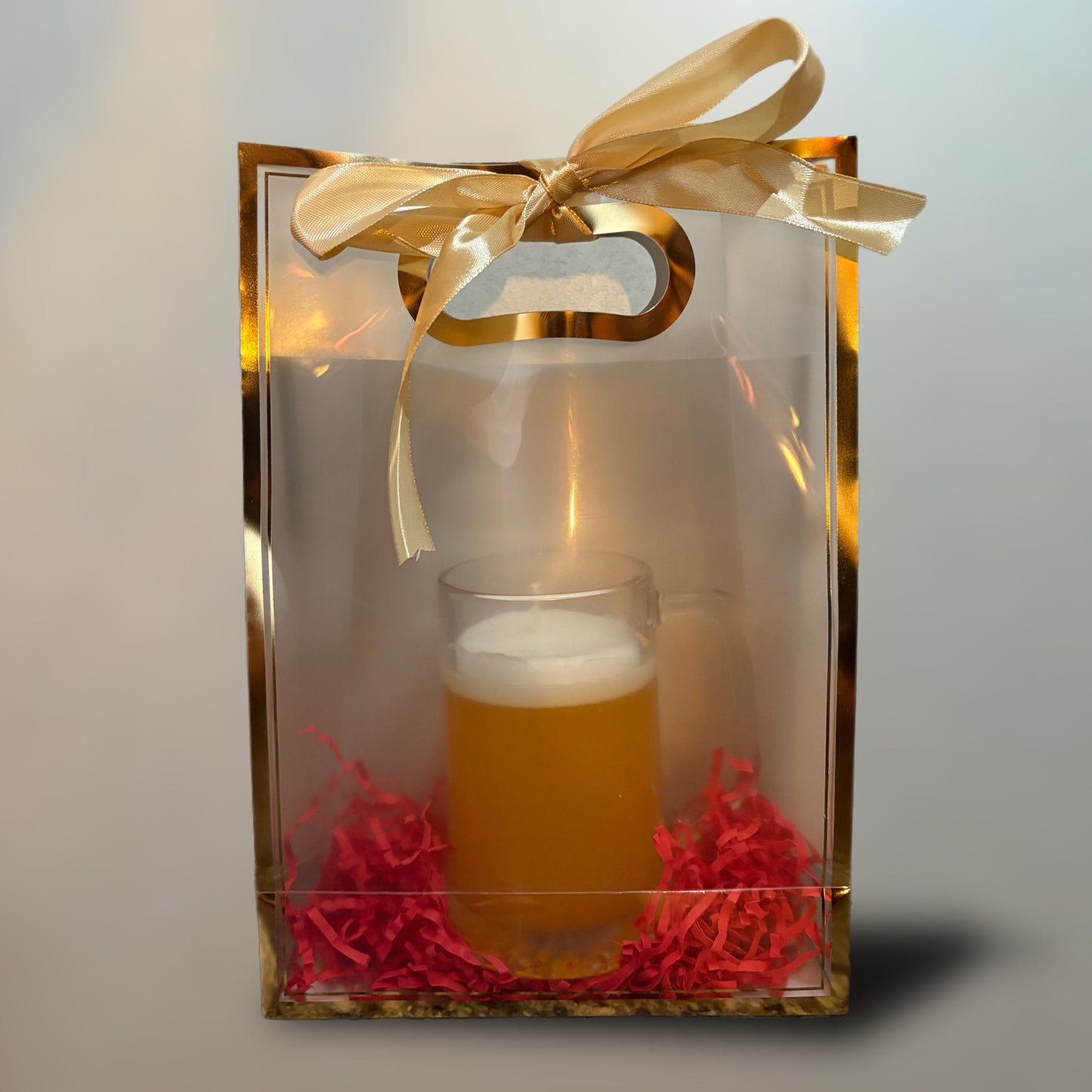 Candela artigianale a forma di birra